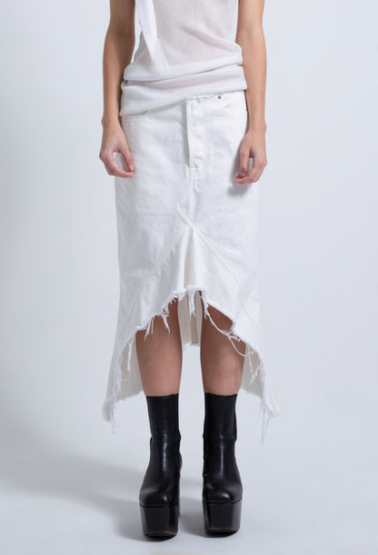 RAW TAIL DENIM SKIRT